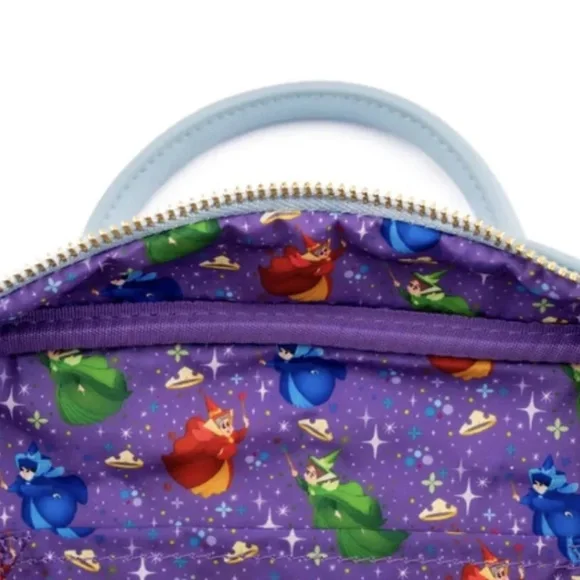 Disney Sleeping Beauty Castle Loungefly Crossbody Bag - Picture 5 of 10